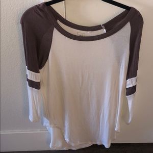 Long sleeve baseball type of tee